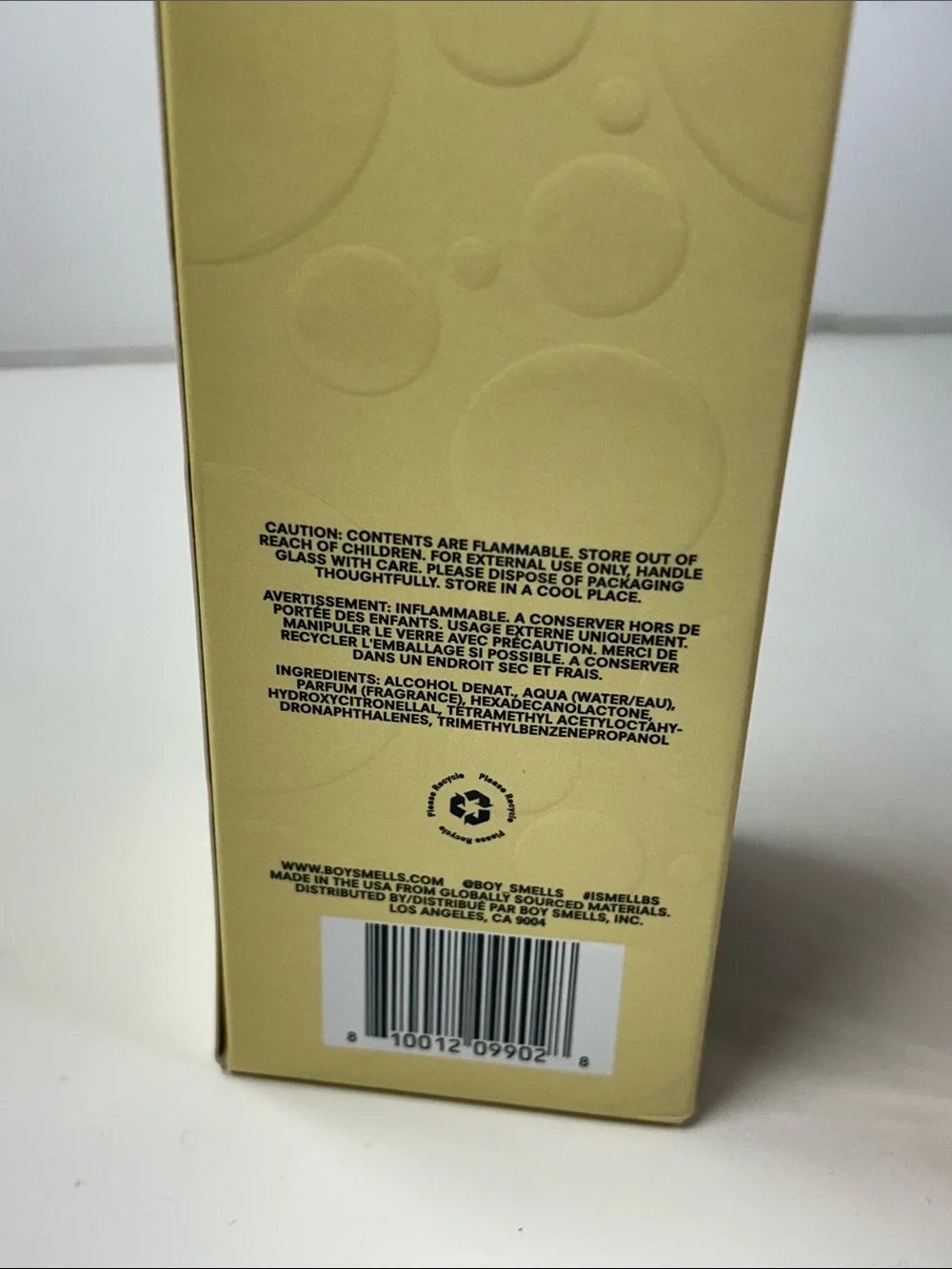 Boy Smells new box